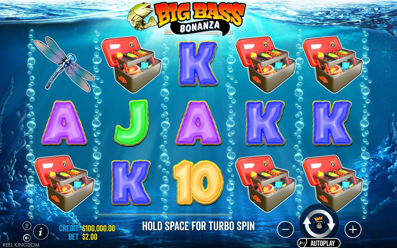 Ekran wędkarskiego automatu Big Bass Bonanza